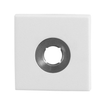 Rozet GPF8100.42L 50x50x8mm wit linksdraaiend