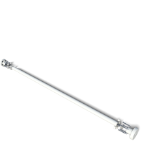 SecuBar Slimline doorvalbeveiliging wit