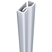 SecuStrip Plus binnendraaiend wit, 2300mm, terugligging 0-0mm