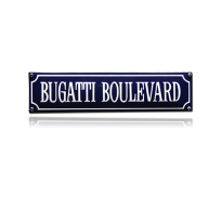 SS-12 emaille straatnaambord 'Bugatti Boulevard'