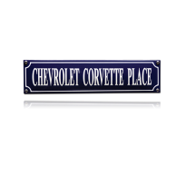 SS-14 emaille straatnaambord 'Chevrolet Corvette place'