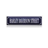 SS-34 emaille straatnaambord 'Harley Davidson street'