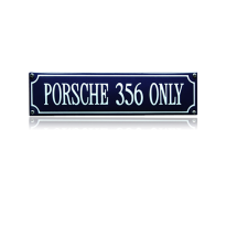 SS-72 emaille straatnaambord 'Porsche 356 only'