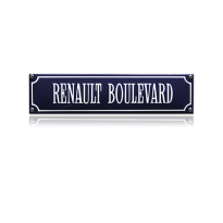 SS-76 emaille straatnaambord 'Renault Boulevard'