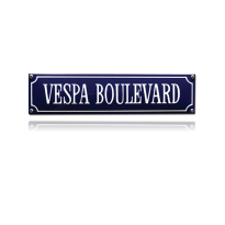 SS-90 emaille straatnaambord 'Vespa Boulevard'
