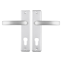 Starx Blok deurkruk op schild 180x41mm PC72 Aluminium F1