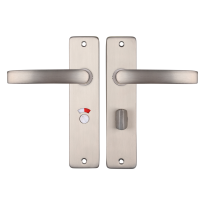 Starx Blok deurkruk op schild 180x41mm WC57/5 Aluminium F9