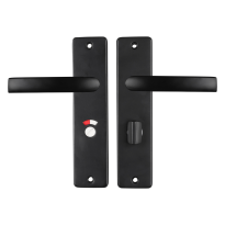 Starx Blok deurkruk op schild 180x41mm WC57/5 zwart