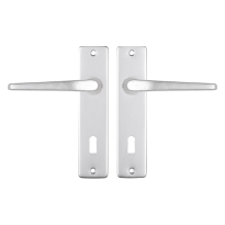 Starx Duim deurkruk op schild 180x41mm BB72 Aluminium F1
