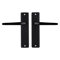 Starx Duim deurkruk op schild 180x41mm blind zwart