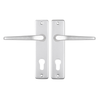 Starx Duim deurkruk op schild 180x41mm PC72 Aluminium F1