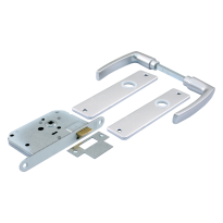 Starx Loopslot met Beslag Aluminium Wit Blind Doornmaat 50mm