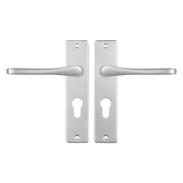 Starx Vlinder deurkruk op schild 180x41mm PC55 Aluminium F1