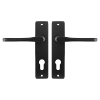 Starx Vlinder deurkruk op schild 180x41mm PC72 zwart