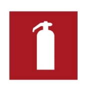 Sticker pictogram 'Brandblusser' groot