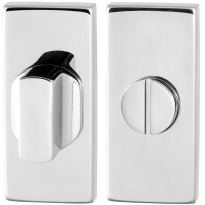 Toiletgarnituur GPF0911.41 70x32mm stift 5mm RVS gepolijst grote knop