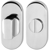Toiletgarnituur GPF0911.44 70x32mm stift 5mm RVS gepolijst grote knop