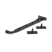 Wardlo raamuitzetter 239mm incl 2 pennen smeedijzer zwart