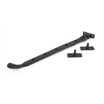 Wardlo raamuitzetter 335mm incl 2 pennen smeedijzer zwart