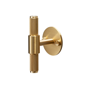 Buster and Punch Cross T-bar Plate meubelgreep 95 mm messing