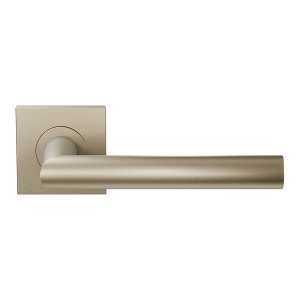 Deurkruk op rozet L-haaks model 19mm Champagne blend 