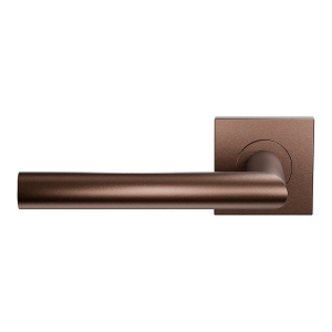 Deurkruk op rozet L-haaks model 19mm linkswijzend Bronze blend 