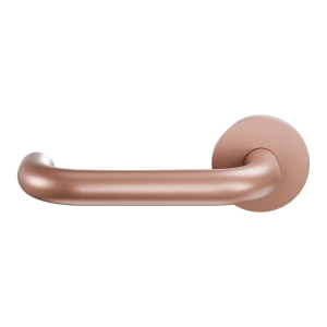 Deurkruk op rozet U-model 19mm gatdeel links Blush 