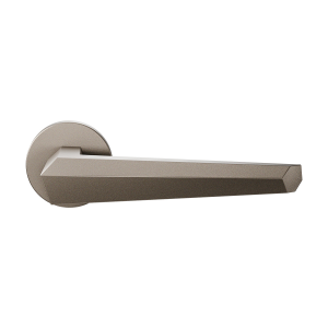 GPF3112.A3.00 Rua deurkruk op ronde rozet Mocca blend, 50x8mm