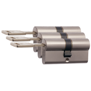 Nemef 142/9 profielcilinder NF4 serie dubbele cilinder 30/30 gelijksluitend per 3