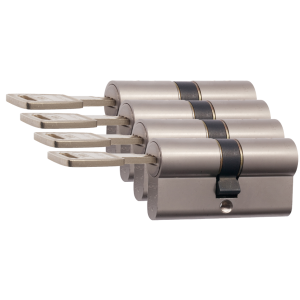 Nemef 142/9 profielcilinder NF4 serie dubbele cilinder 30/30 gelijksluitend per 4