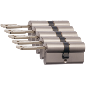 Nemef 142/9 profielcilinder NF4 serie dubbele cilinder 30/30 gelijksluitend per 5