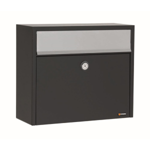 Postkast zwart, 330x390x150 mm
