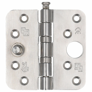 VEILIG Veiligheidsglijlagerscharnier 6512 ronde hoek 89x89mm RVS
