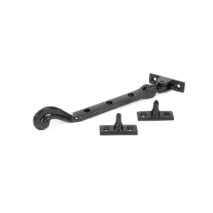 Wardlo raamuitzetter 224mm incl 2 pennen smeedijzer zwart