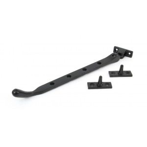 Wardlo raamuitzetter 288mm incl 2 pennen smeedijzer zwart