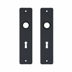 Aluminium binnendeurschild rechthoekig 180x41x6 mm BB56, zwart