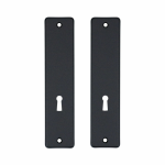 Aluminium binnendeurschild rechthoekig 180x41x6 mm BB56, zwart