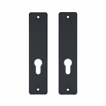 Aluminium binnendeurschild rechthoekig 180x41x6 mm PC55, zwart