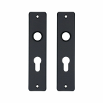 Aluminium binnendeurschild rechthoekig 180x41x6 mm PC55, zwart