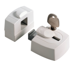 3015-10-98/G AXA oplegslot wit kunststof