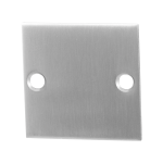 Blinde rozet GPF0900.08 50x50x2mm RVS geborsteld