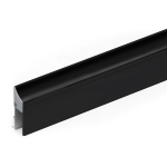 Cassette/houderprofiel voor valdorpel 1000 mm, zwart