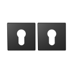 Cilinderrozet 53x8 mm mat zwart egaal 