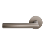 Deurkruk op rozet L-haaks model 19mm linkswijzend Mocca blend