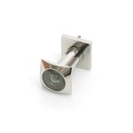 Deurspion vierkant 200° 40-65mm messing chroom