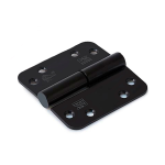 Dulimex kogelstiftpaumelle zwart ronde hoek SKG*** DIN links 89x89 mm