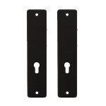 Dulimex kortschild 180x41x6,5 mm zonder krukgat zwart