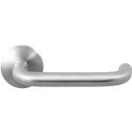 GPF1006.00 Hoa deurkruk op ronde rozet RVS, 50x8mm
