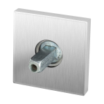 GPF1100.02.400 rozet 50x8mm RVS geborsteld met vastgelaste knopvastzetter