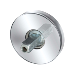 GPF1100.45.400 rozet 50x6mm RVS gepolijst met vastgelaste knopvastzetter